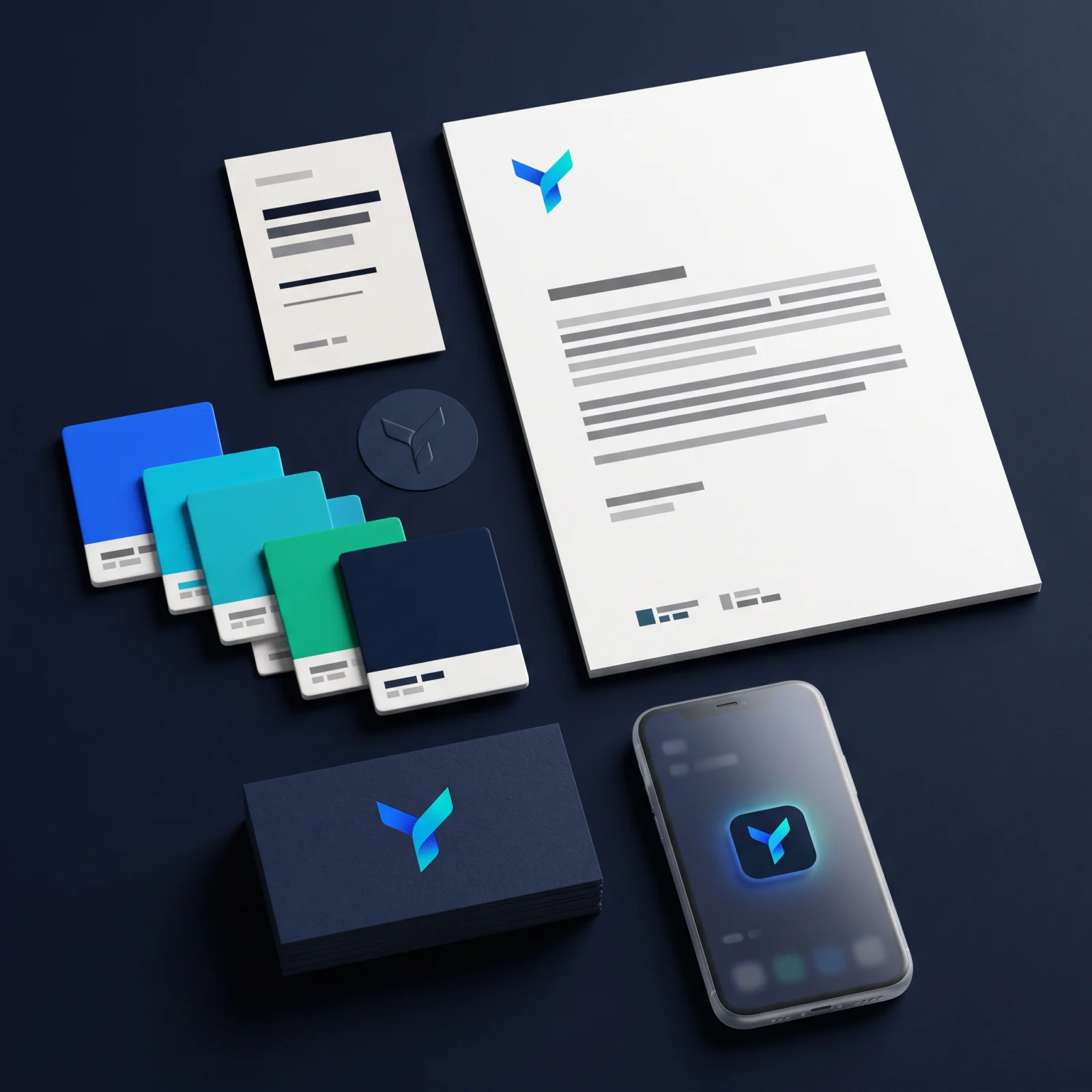 Logo Design & Branding concept visual